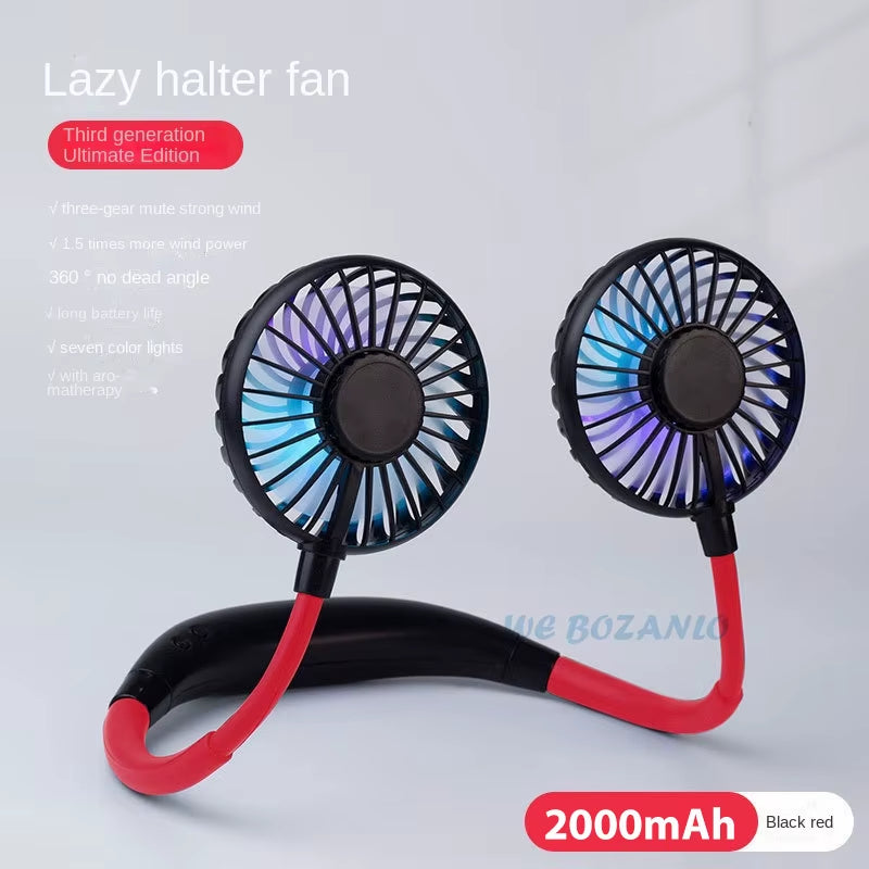Leafless Neck Fan – Hands-Free Portable Personal Cooler