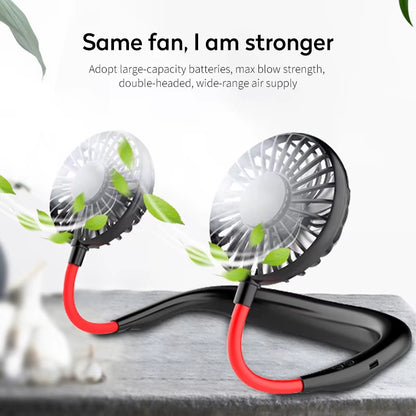 Leafless Neck Fan – Hands-Free Portable Personal Cooler