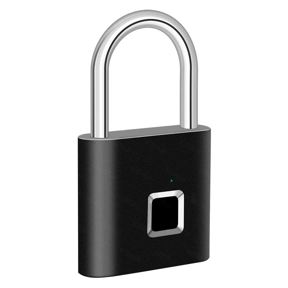 Smart Fingerprint Padlock – Keyless, Waterproof & USB-C Rechargeable