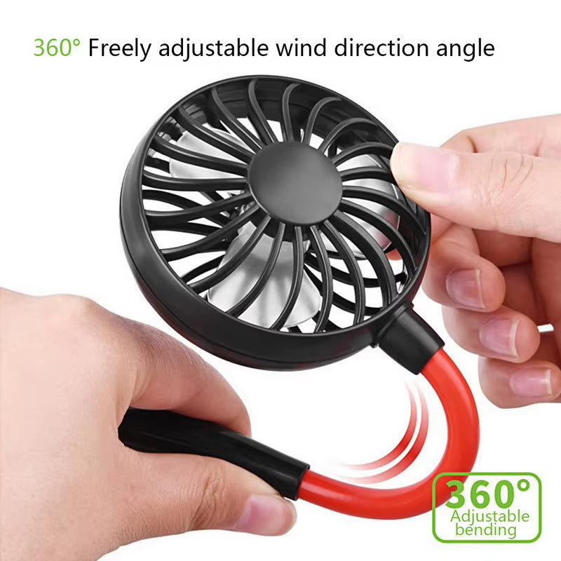 Leafless Neck Fan – Hands-Free Portable Personal Cooler